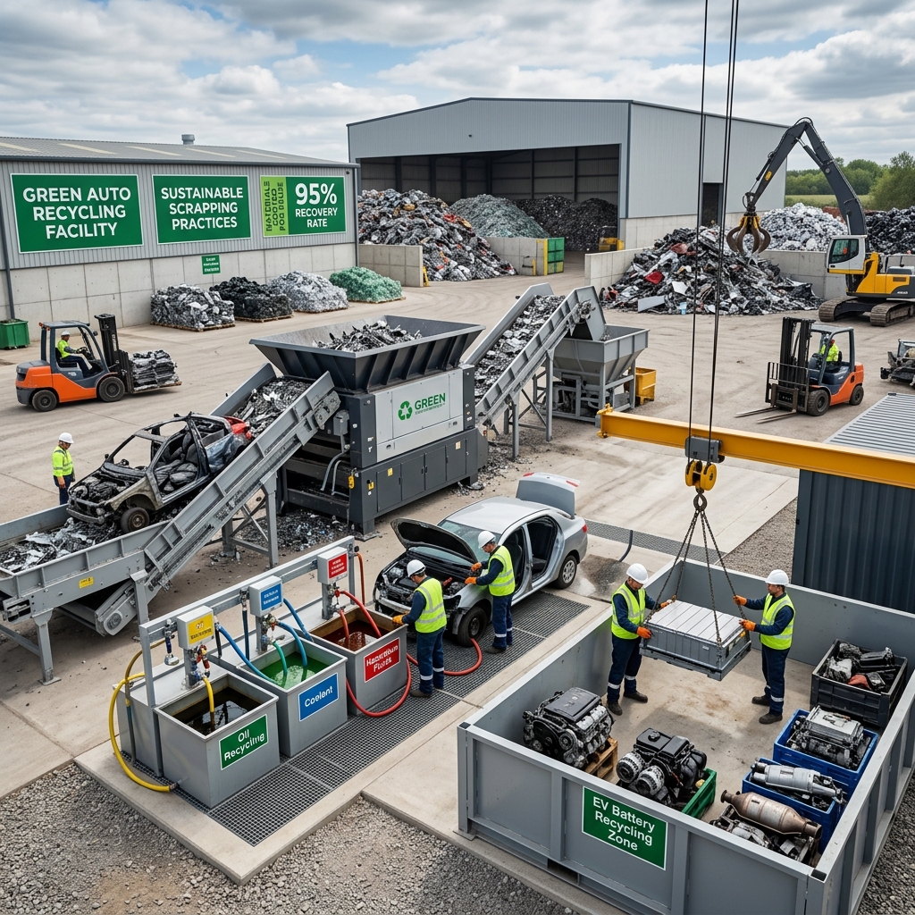 Green and sustainable car recycling process